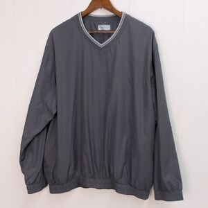 Pro Tour Gray Pullover Golf‎ Windbreaker Lightweight Mens XL Layering / #1040